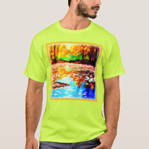 Schöner, hellfarbener Orangenwald. Jetzt kaufen T-Shirt