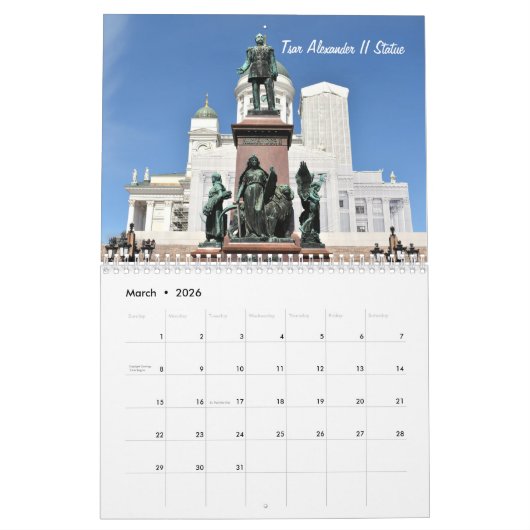 Schöner Helsinki Finnland-Mauerkalender Kalender (Mär 2026)