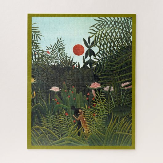 Schöner Henri Rousseaus berühmter Urwald Puzzle (Vertikal)