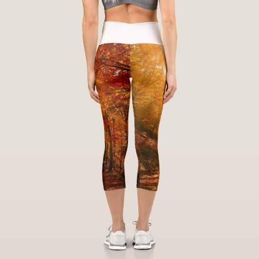 Schöner Herbst Capri Leggings (Rückseite)