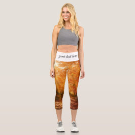 Schöner Herbst Capri Leggings