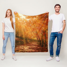 Schöner Herbst Fleecedecke