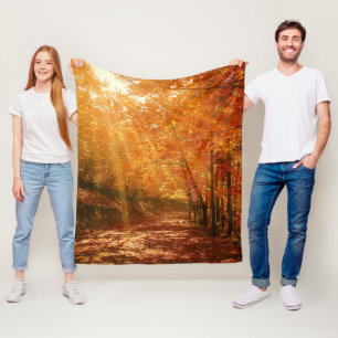 Schöner Herbst Fleecedecke