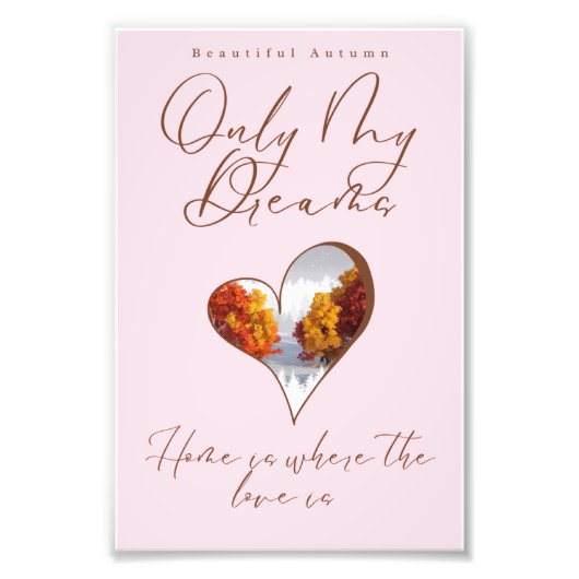 Schöner Herbst Fotodruck (Vorne)