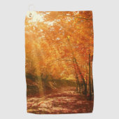 Schöner Herbst Golfhandtuch (Vorderseite)