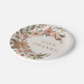 Schöner Herbst/Herbst Erntedank Pappteller (Schrägansicht)