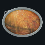 Schöner Herbst Ovale Gürtelschnalle<br><div class="desc">Schöner Herbst</div>