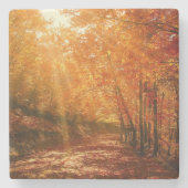 Schöner Herbst Steinuntersetzer (Vorderseite)