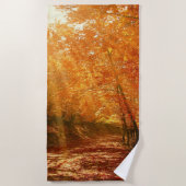 Schöner Herbst Strandtuch (Vorderseite)