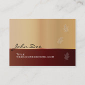 Schöner Herbst Visitenkarte (Rückseite)