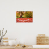 Schöner Herbstfall Naturbadring Poster (Küche)
