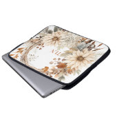 Schöner Herbstkranz mit Initialen Laptopschutzhülle (Vorne Knopf)