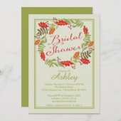 Schöner Herbstkraut-Polterabend Einladung (Vorne/Hinten)