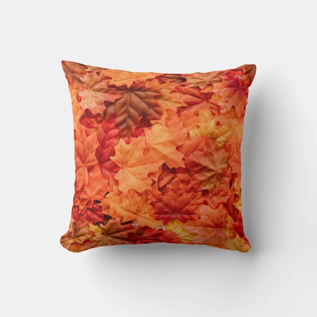 Schöner Herbstleaves Erntedank Kissen (Vorderseite)