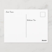 Schöner Herbsttag | Herbstweg Postkarte (Rückseite)