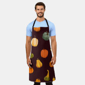 Schöner Herbstuntergrund mit bunten Kürbissen Schürze (Getragen)