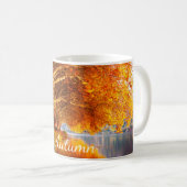 Schöner Herbstwald Kaffeetasse (VorderseiteRechts)