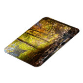 Schöner Herbstwald mit Fluss Magnet (Linke Seite)