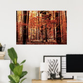 Schöner Herbstwald Poster (Heimbüro)