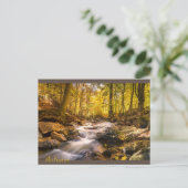 Schöner Herbstwald Postkarte (Stehend Vorderseite)