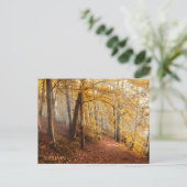 Schöner Herbstwald Postkarte (Stehend Vorderseite)