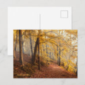 Schöner Herbstwald Postkarte (Vorne/Hinten)
