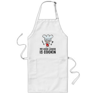 Schöner Herr kocht Schürze für Männer