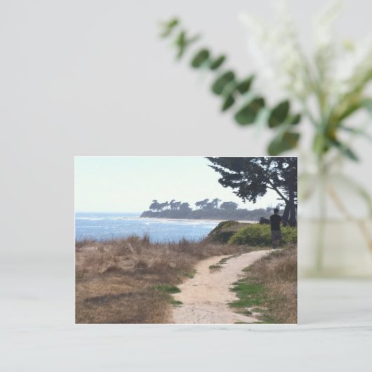 Schöner Himmel am Strand. Postkarte (Stehend Vorderseite)