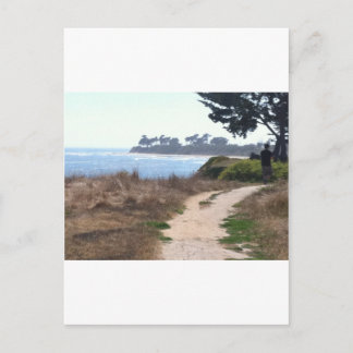 Schöner Himmel am Strand. Postkarte