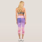 Schöner Himmel Capri Leggings (Rückseite)