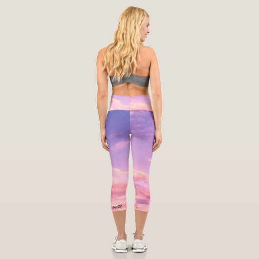 Schöner Himmel Capri Leggings (Rückseite)