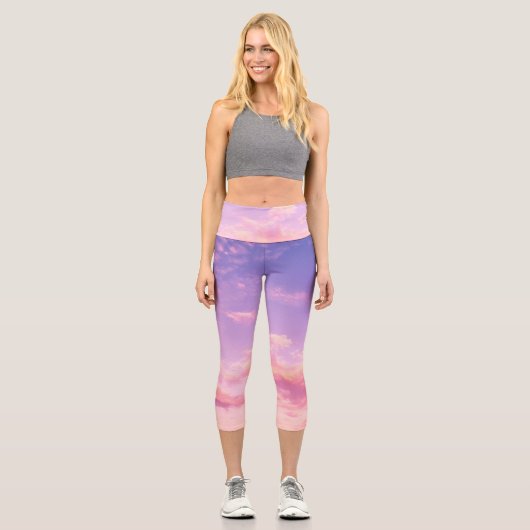 Schöner Himmel Capri Leggings (Vorderseite)