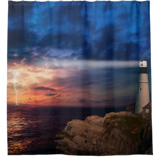 schöner Himmel Duschvorhang (Vorderseite)