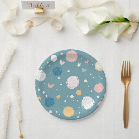 Schöner Himmel Pappteller (Hochzeit)