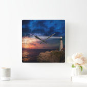schöner Himmel Quadratische Wanduhr (Zuhause)