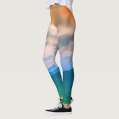 Schöner Himmel, rote Wolken Leggings (Links)