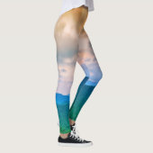 Schöner Himmel, rote Wolken Leggings (Rechts)