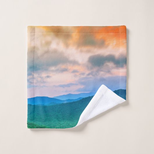 Schöner Himmel, rote Wolken Waschlappen (Waschlappen)