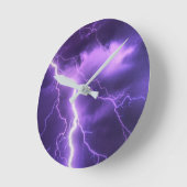 schöner Himmel Runde Wanduhr (Winkel)