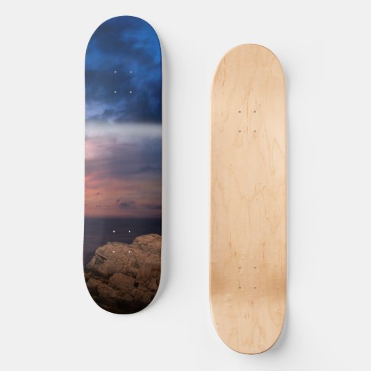 schöner Himmel Skateboard (Vorderseite)