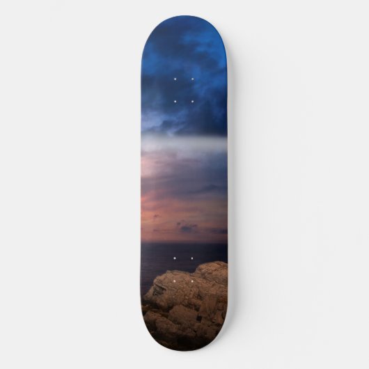 schöner Himmel Skateboard (Vorderseite)