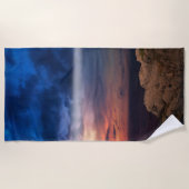 schöner Himmel Strandtuch (Vorderseite)