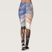 schöner Himmel über dem schlichten Leggings (Rückseite)