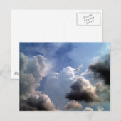 schöner Himmel und Wolke Postkarte (Vorne/Hinten)