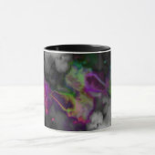 Schöner hinterer lila grüner Entwurf Tasse (Zentrum)