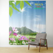 Schöner Hintergrund der Wiesenbänder Wandteppich (Beispiel)