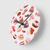 Schöner Hintergrund Runde Wanduhr (Winkel)