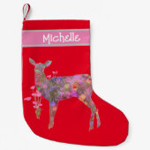 Schöner Hirschweihnachtsfest Strumpf Kleiner Weihnachtsstrumpf (Vorderseite)