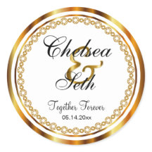 Schöner Hochzeitstag in Gold, weiße Imitate Diaman