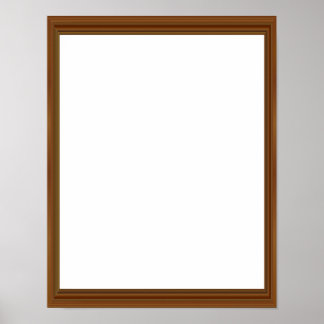Schöner Holzrahmen spektakulär erstaunlich leer Poster